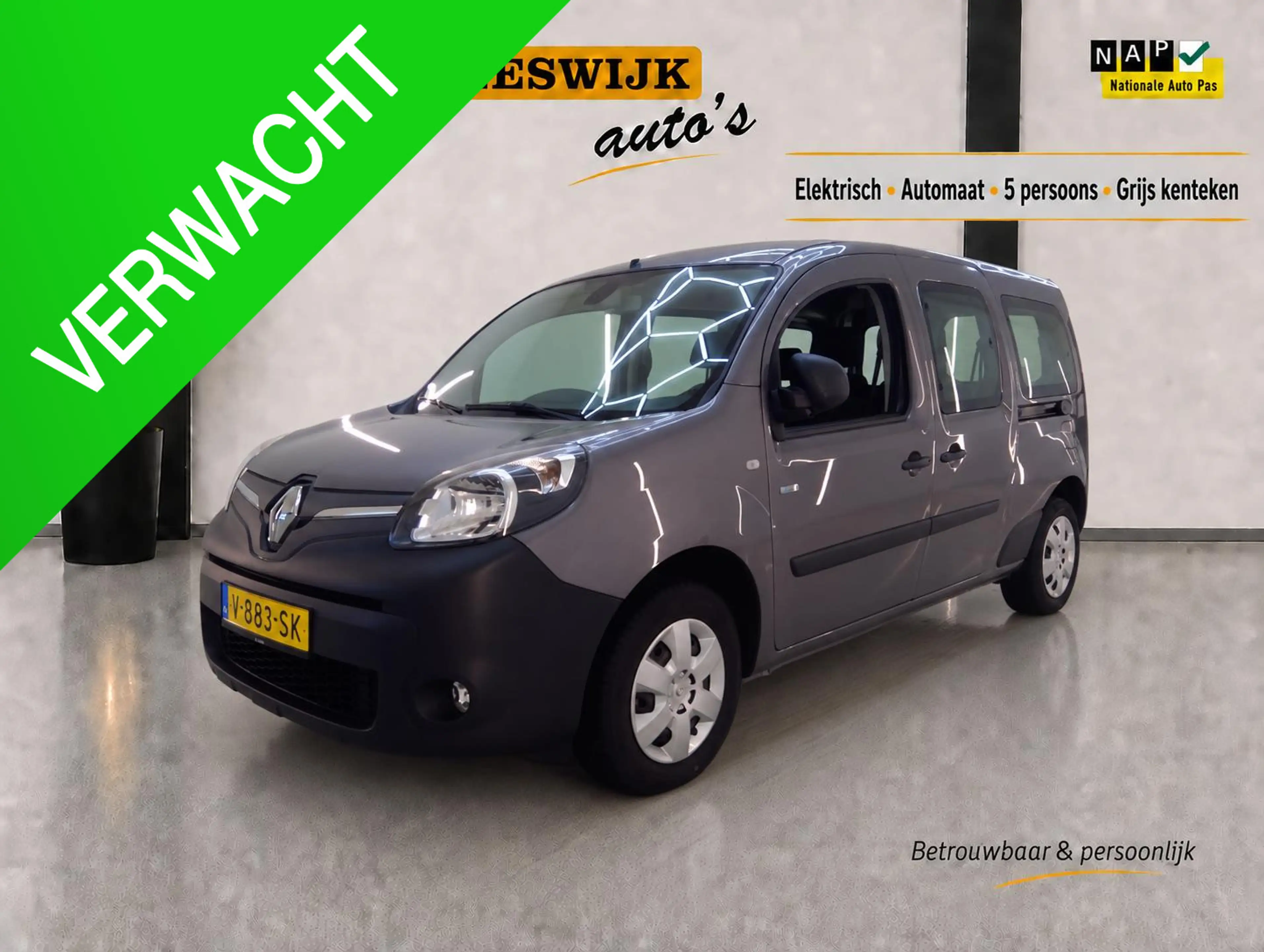 Renault Kangoo Z.E. Maxi Airco | Parkeer sensoren + camera | Navigatie