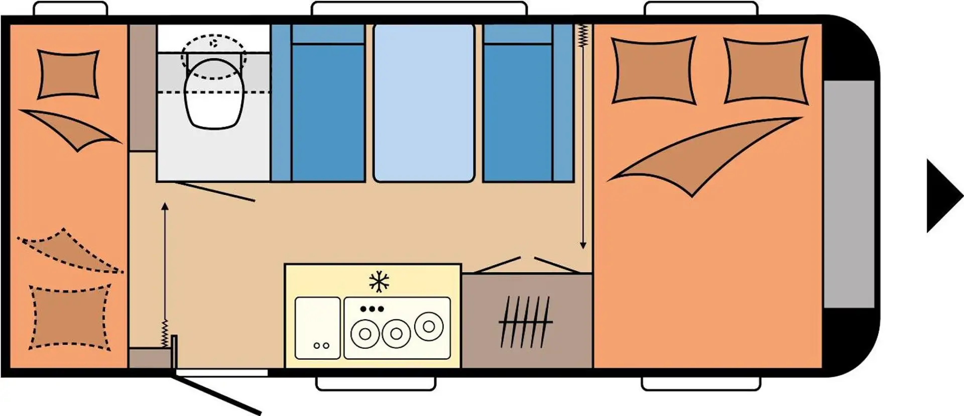 Hobby OnTour 470 KMF Gratis Klimaanlage! Weiß - 2