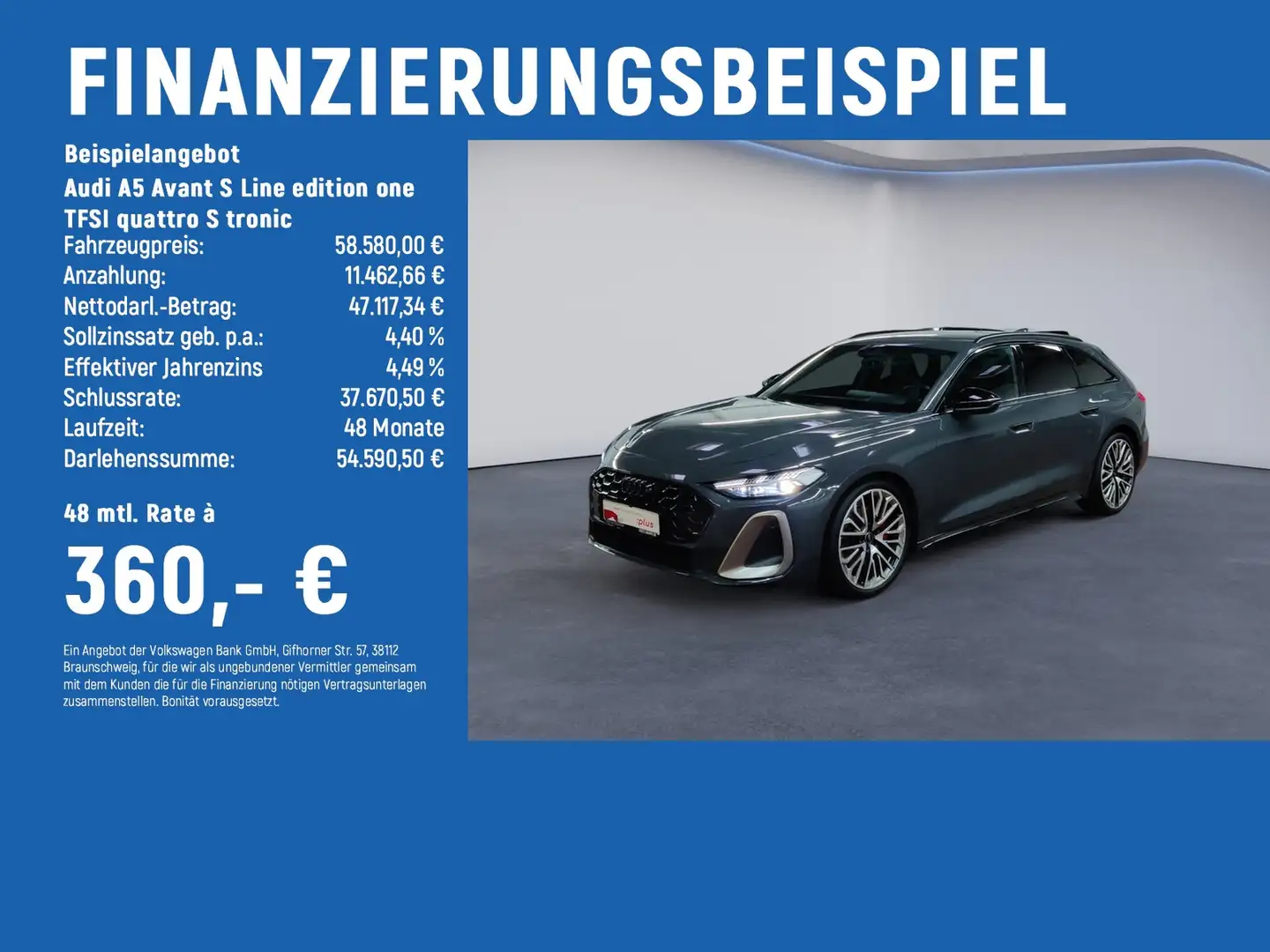 Audi A5 Avant S Line edition one TFSI quattro S tronic ... Grau - 2