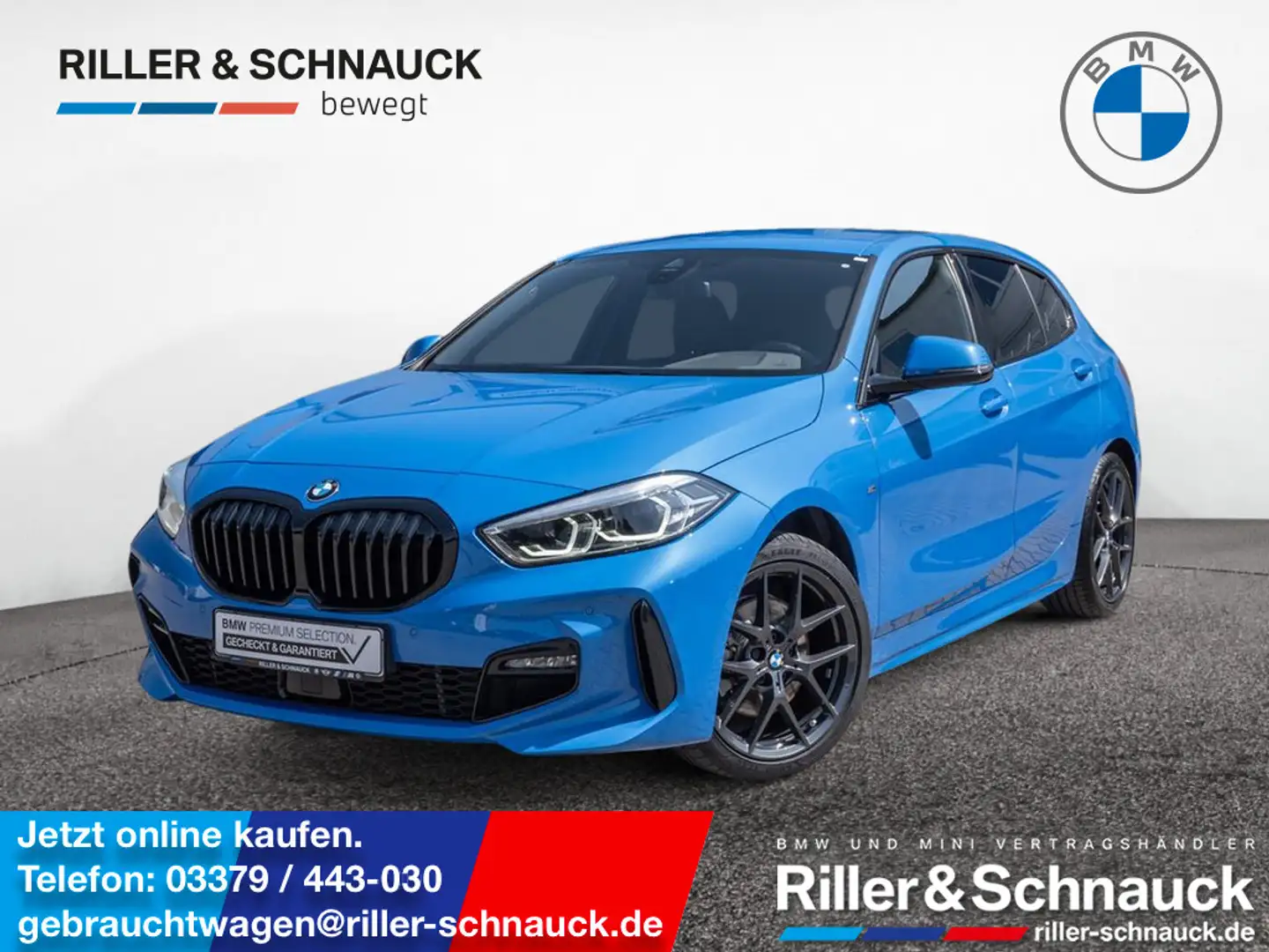 BMW 118 i M-Sport KLIMA PDC SHZ NAVI W-LAN ACC LED Blau - 1