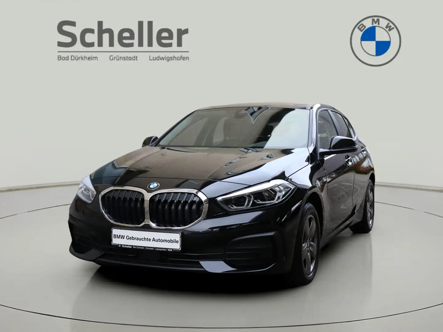 BMW 118 i Advantage LED Tempomat Klimaaut. Zwart - 1