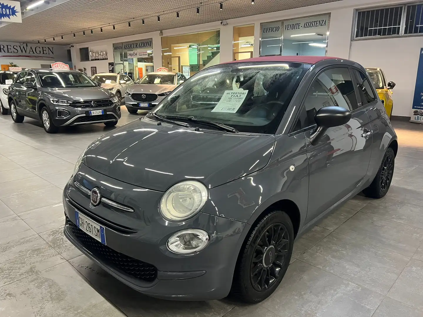 Fiat 500C 1.0 hybrid (Red) 70cv Grigio - 1