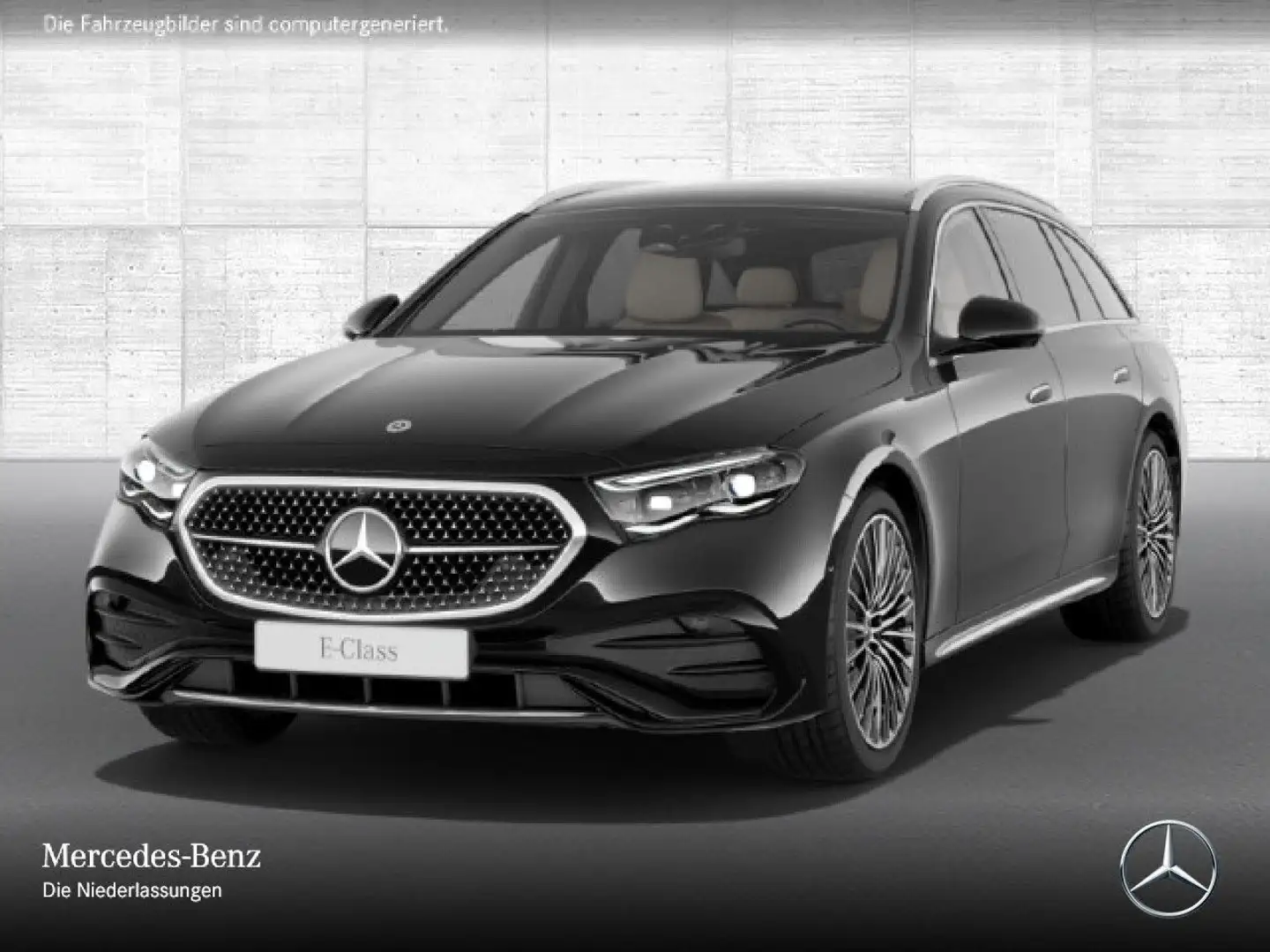 Mercedes-Benz E 300 e T AMG Exkl-Paket Fahrass Pano Burmester 9G Schwarz - 2