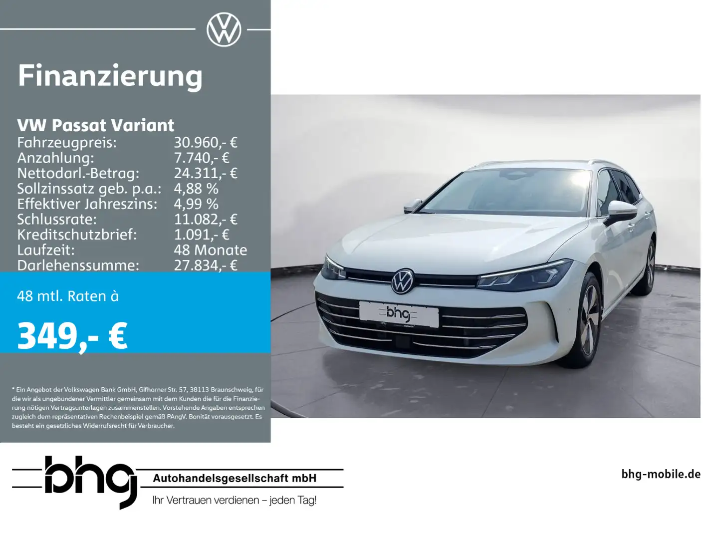 Volkswagen Passat Variant 1.5 e-TSI OPF DSG Business Wit - 1