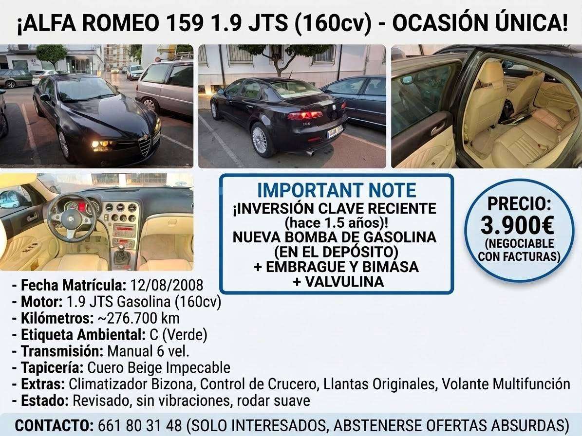 Alfa Romeo 159 159 1.9 JTS Distinctive Distinctive - foto 1