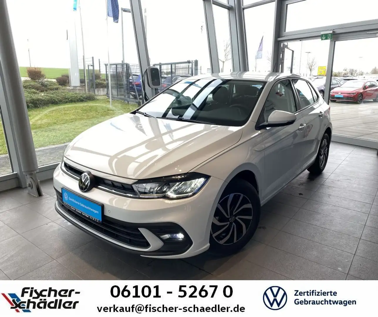 Volkswagen Polo Life 1.0TSI*LED*Dig.Cockpit*RearView*SpurAs Wit - 1