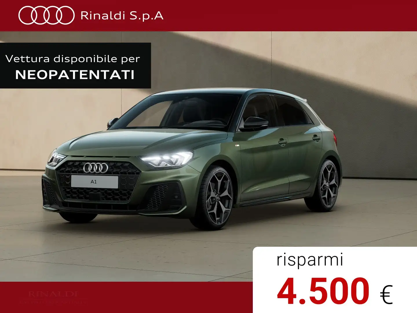 Audi A1 sportback 35 1.5 tfsi identity black s-tronic Verde - 1