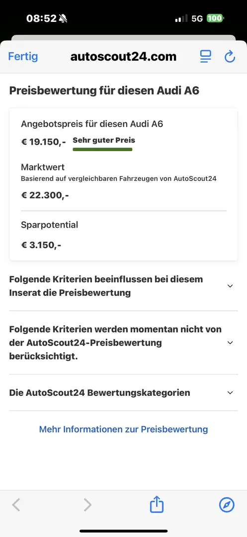 Audi A6 3.0 TDI 272 PS Euro 6 diesel quattro TÜV12.2026 Gris - 2