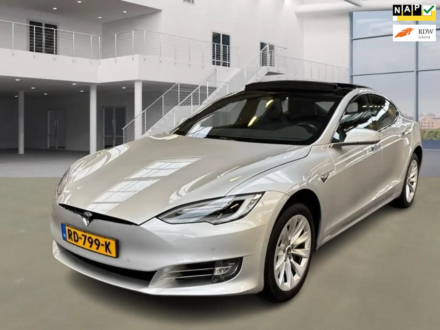 Tesla Model S 75D Base | SOH 86% | €7500,- FSD Full Self Driving Szary - 1