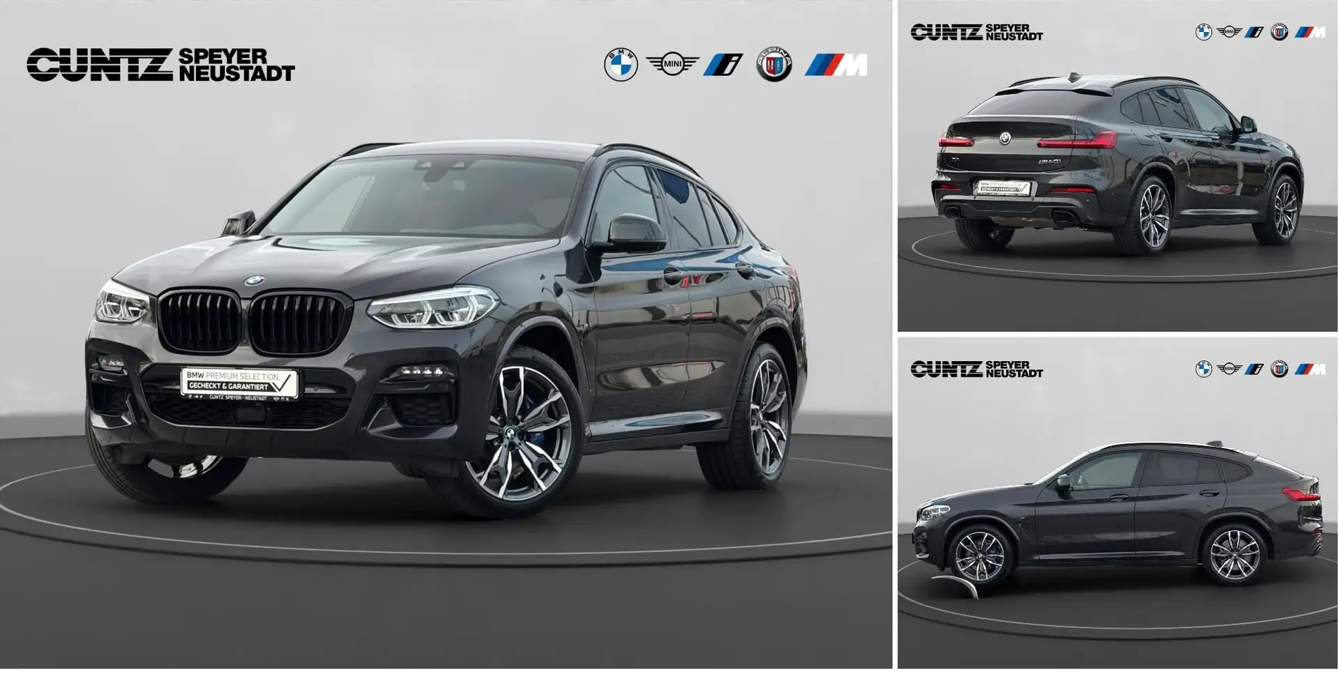BMW X4 M 40i Anhängerk. Harman/Kardon Driving+Parkassist Grau - 1