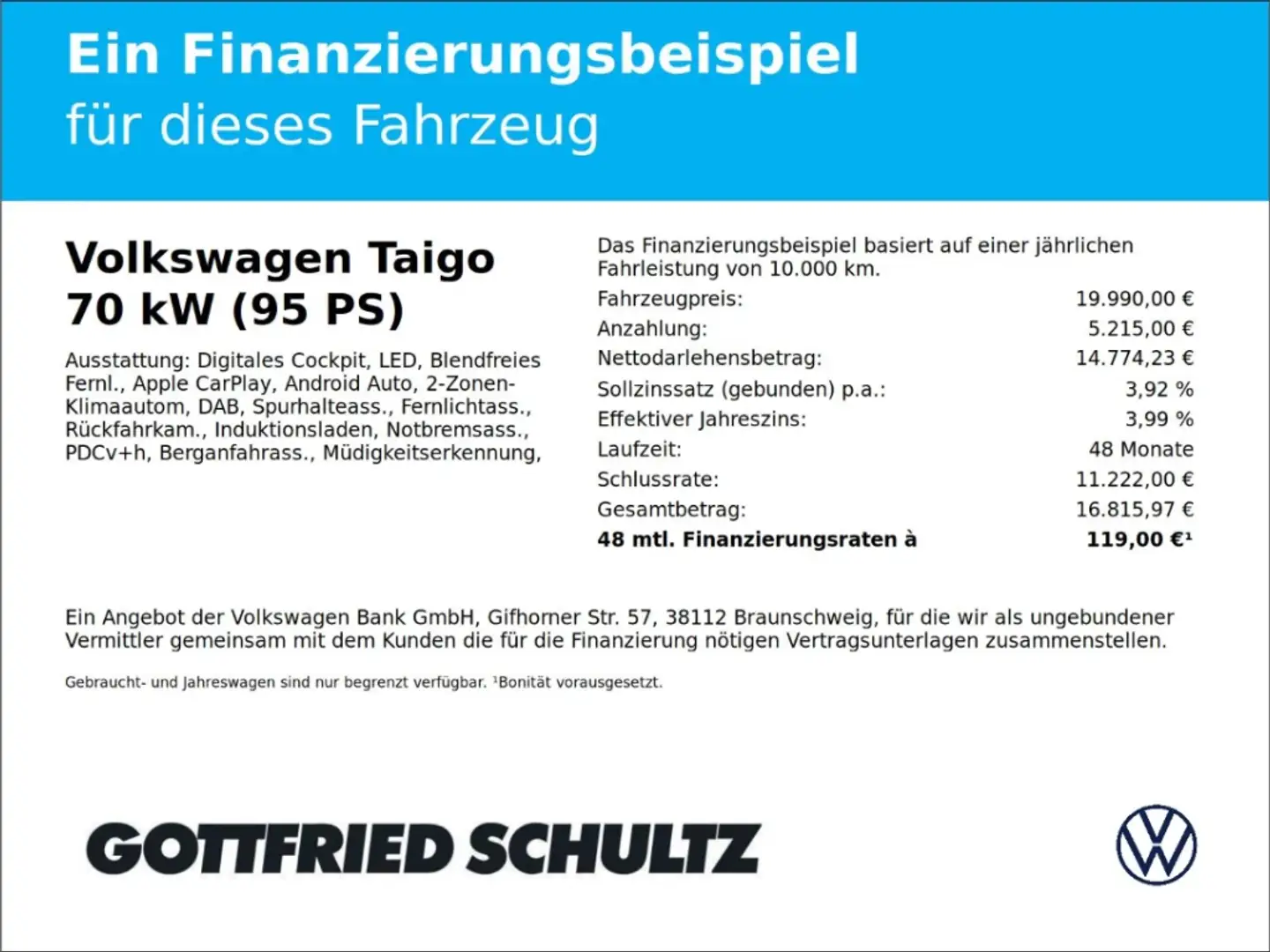Volkswagen Taigo 1.0 TSI Life LED KAM PDC LM Blau - 2