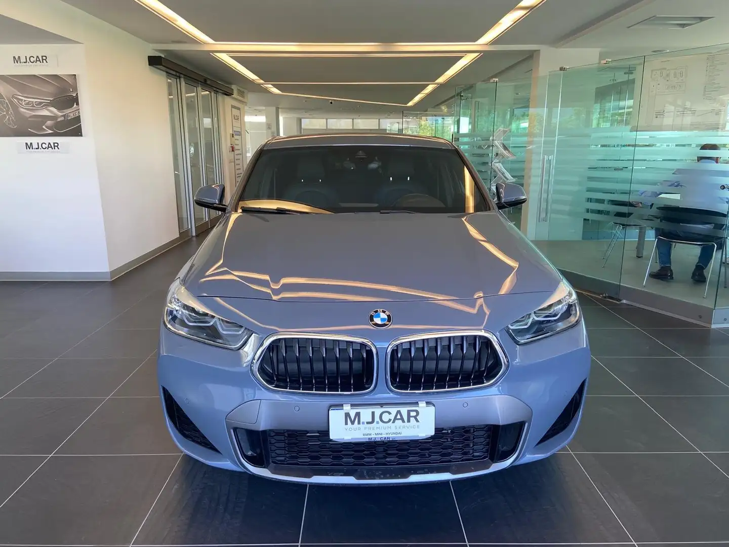 BMW X2 sdrive18d Msport X auto Grigio - 2
