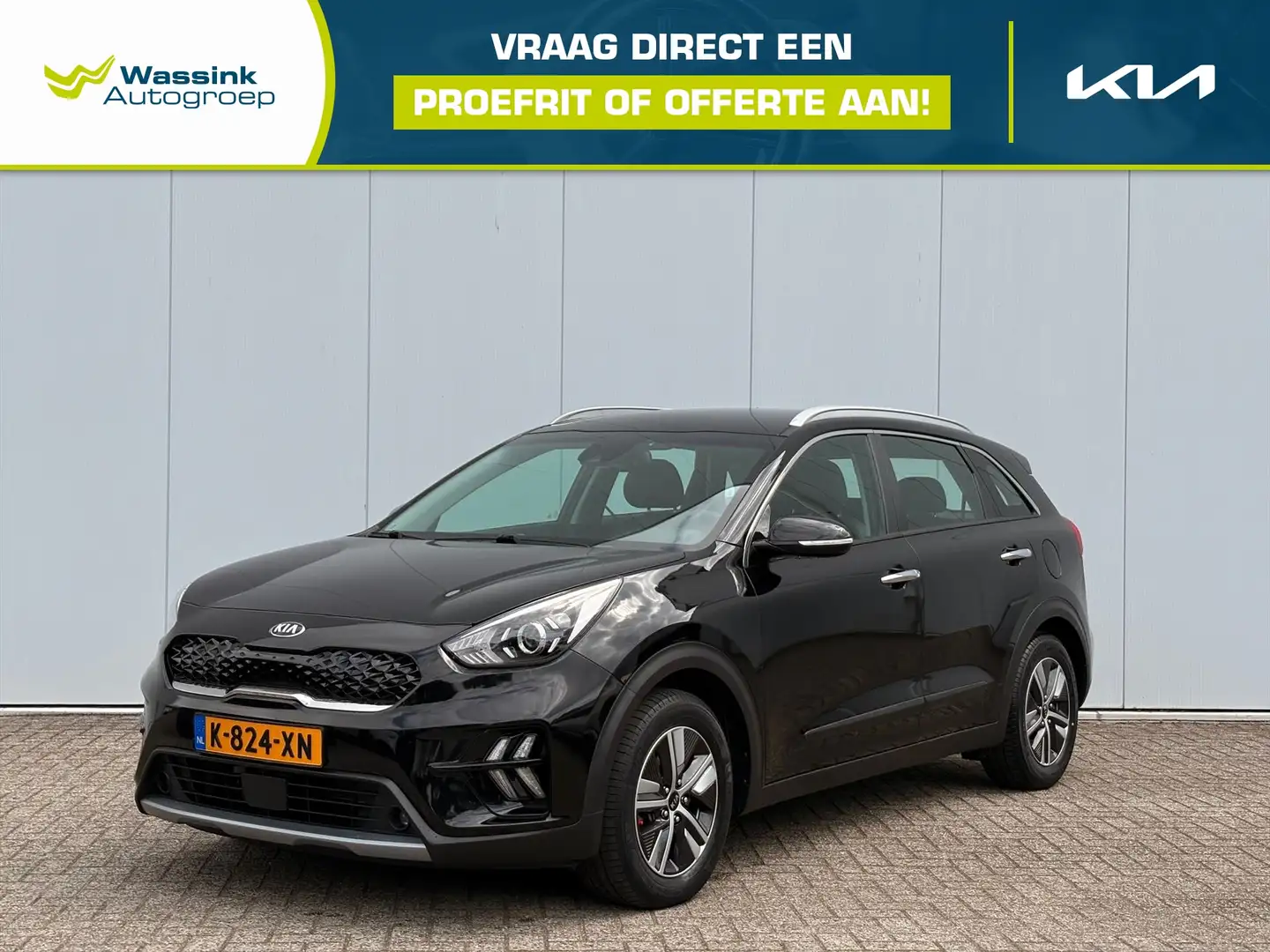 Kia Niro 1.6 GDi Hybrid 141pk DCT6 DynamicLine | Navigatie Zwart - 1