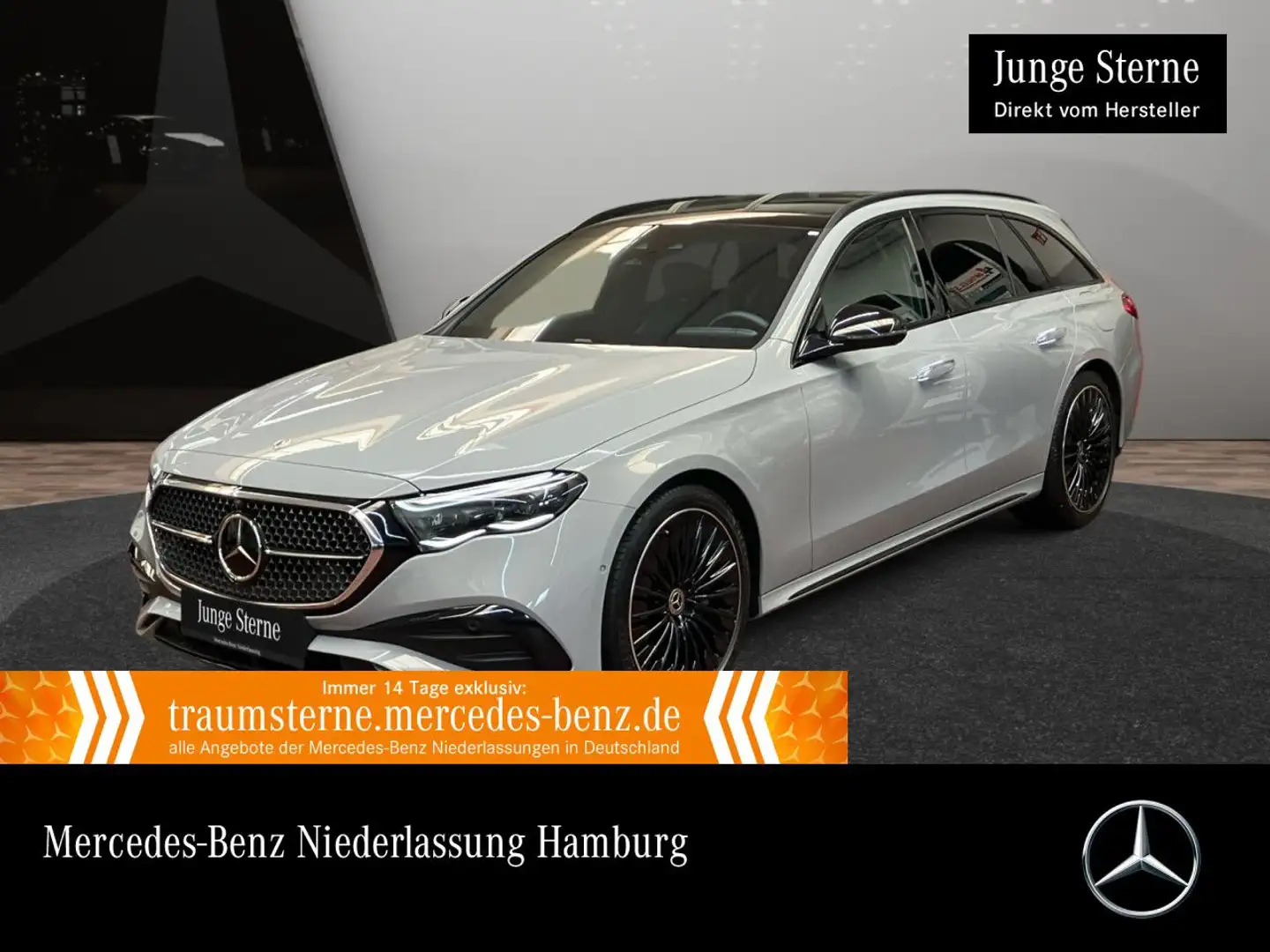Mercedes-Benz E 300 de T AMG Fahrass 360° Pano Distr. AHK Night Grigio - 1