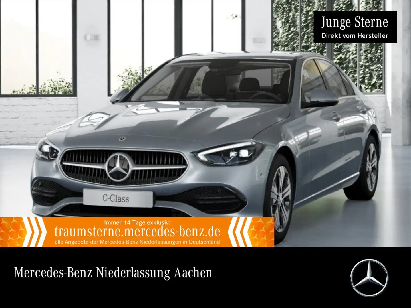Mercedes-Benz C 300 e AVANTG+AHK+LED+KAMERA+TOTW+KEYLESS+9G Argent - 1