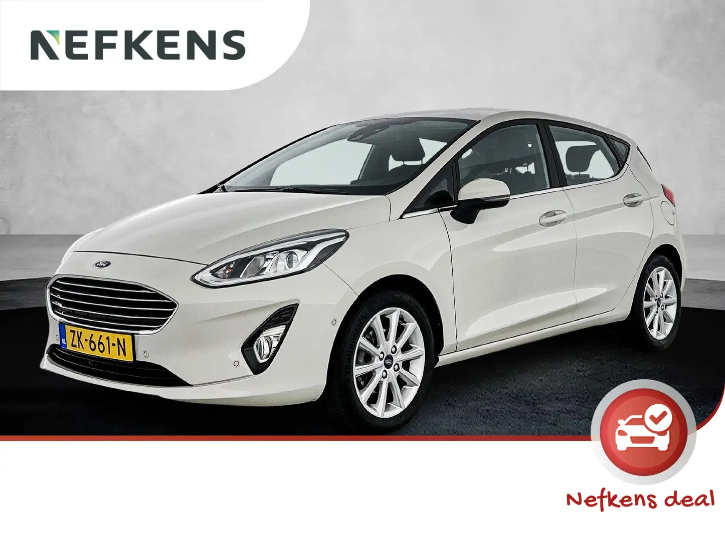 Ford Fiesta 1.0 Titanium 100pk | 1ste Eigenaar | Climate Contr Wit - 1