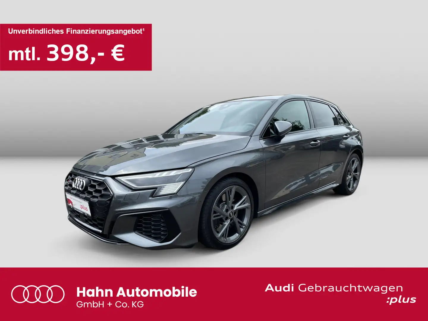 Audi S3 quatt 2.0TFSI S-trc Matrix CAM B&O Grau - 1