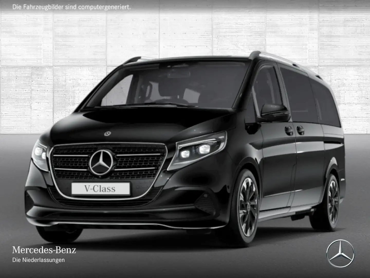 Mercedes-Benz V 250 d STYLE+9G+AHK+StandHZ+Klimaautom.+Navi+DIS Schwarz - 2