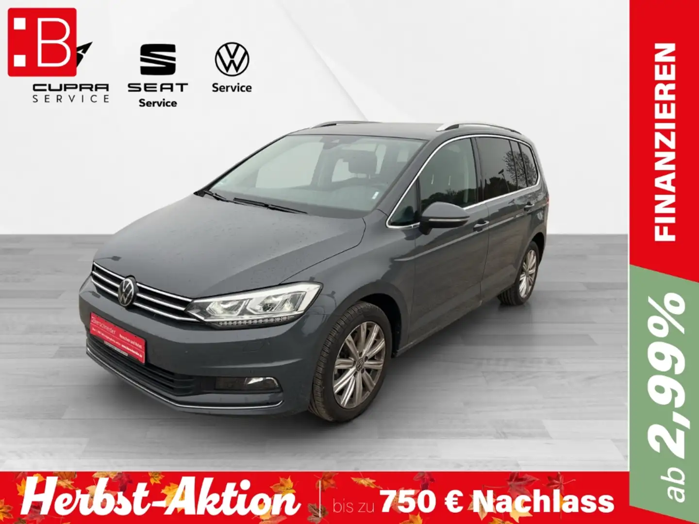 Volkswagen Touran 2.0 TDI DSG Highline 7-SITZE DIGITAL PRO LED KAMER Grau - 1
