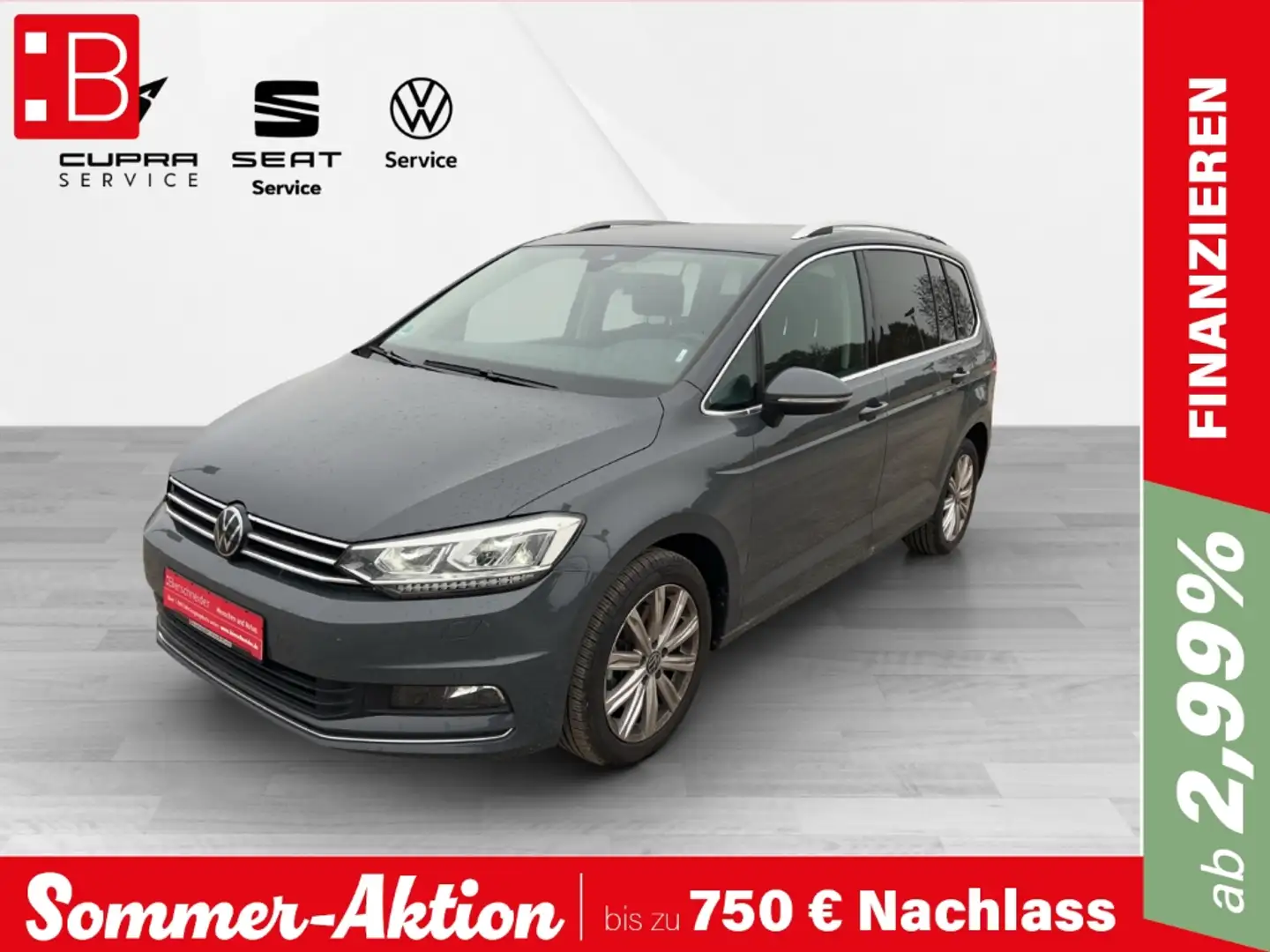 Volkswagen Touran 2.0 TDI DSG Highline 7-SITZE DIGITAL PRO LED KAMER Grau - 1