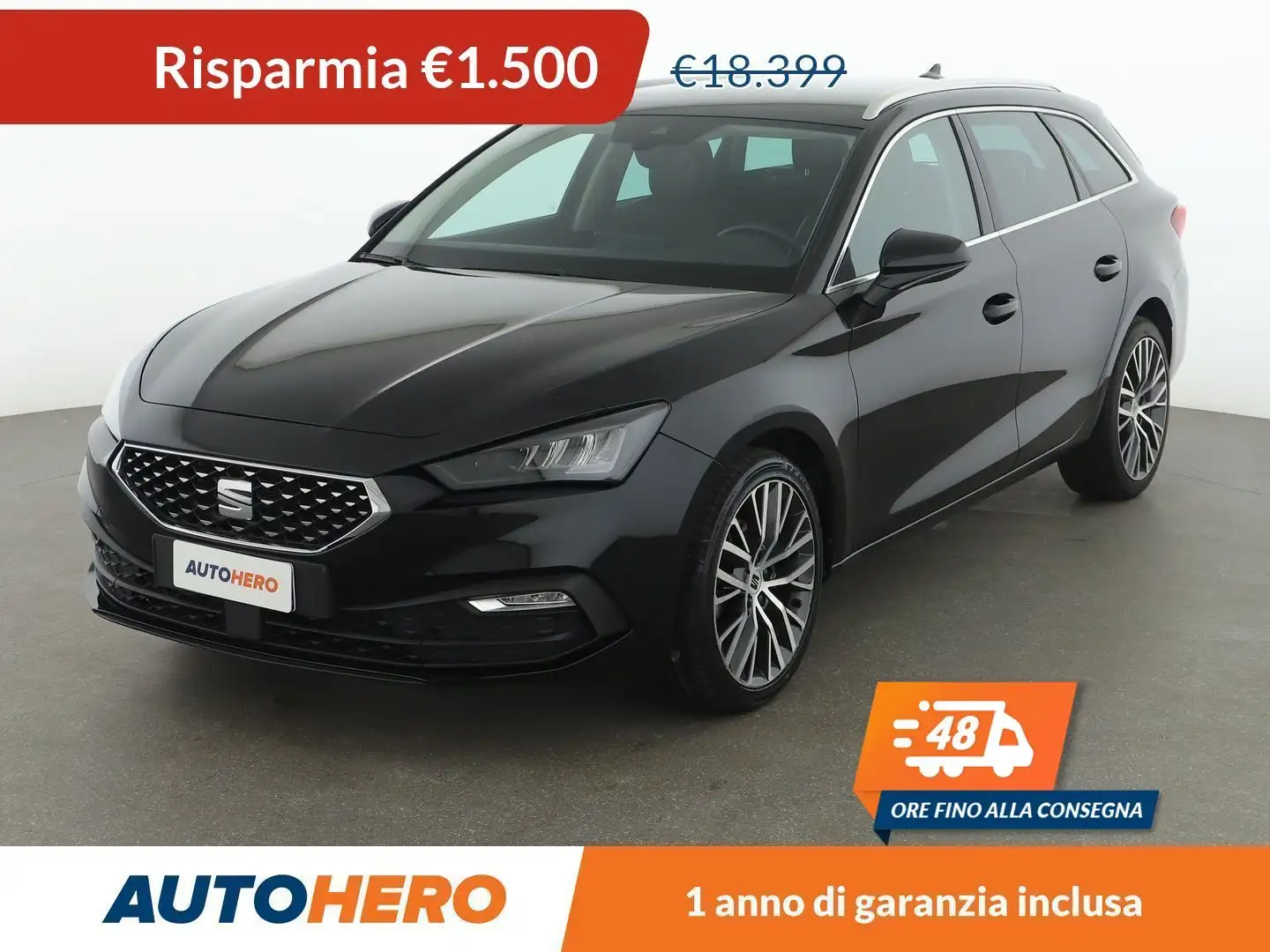 SEAT Leon 1.5 eTSI ACT Xcellence 150 CV DSG MHEV Nero - 1
