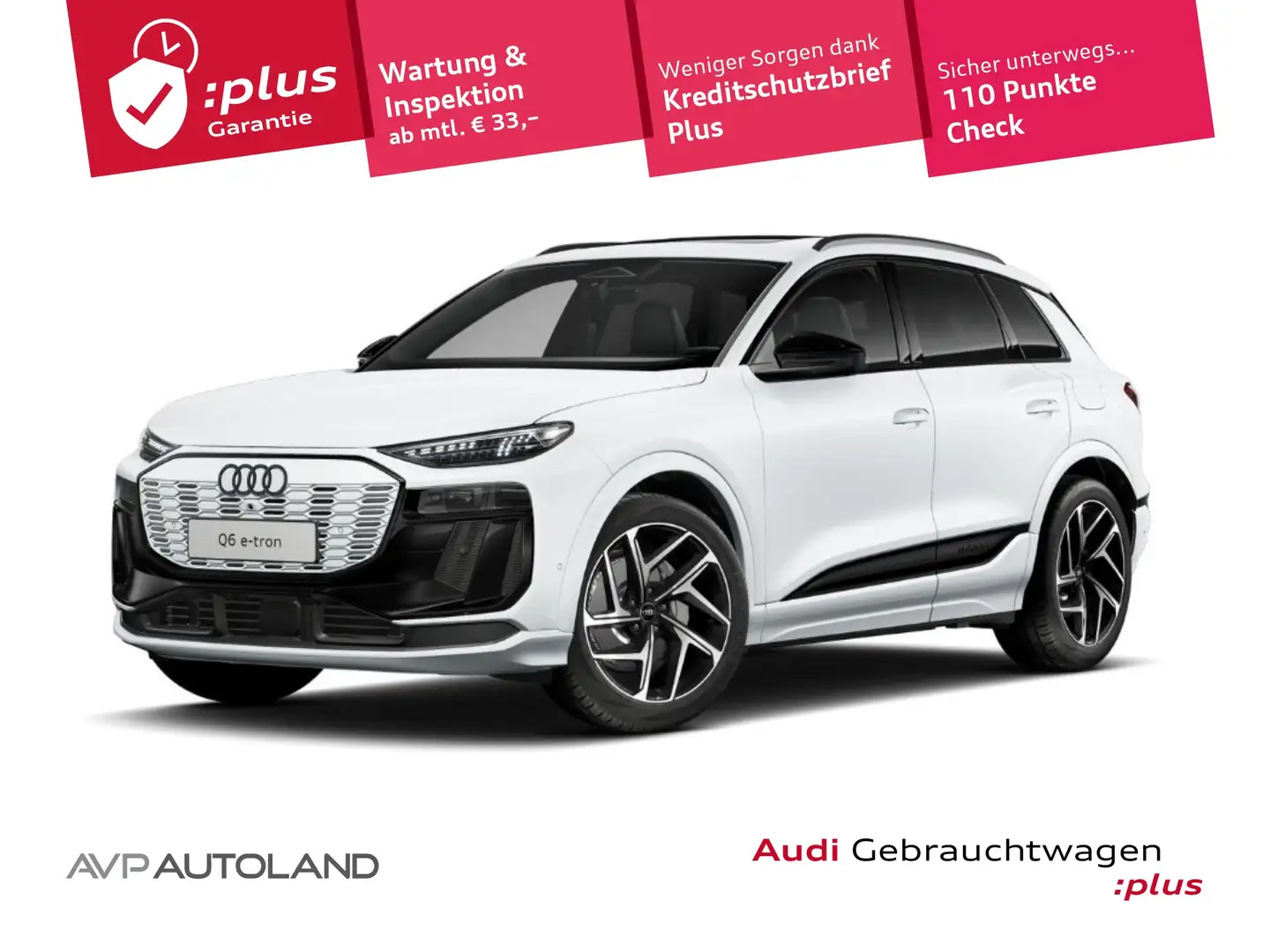 Audi Q6 e-tron quattro S line | PANO | AHK | LED | Weiß - 1