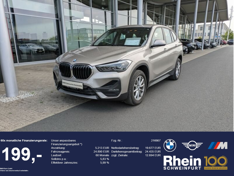 BMW X1 sDrive18i Advantage LED. Navi. PDC. Glasdach