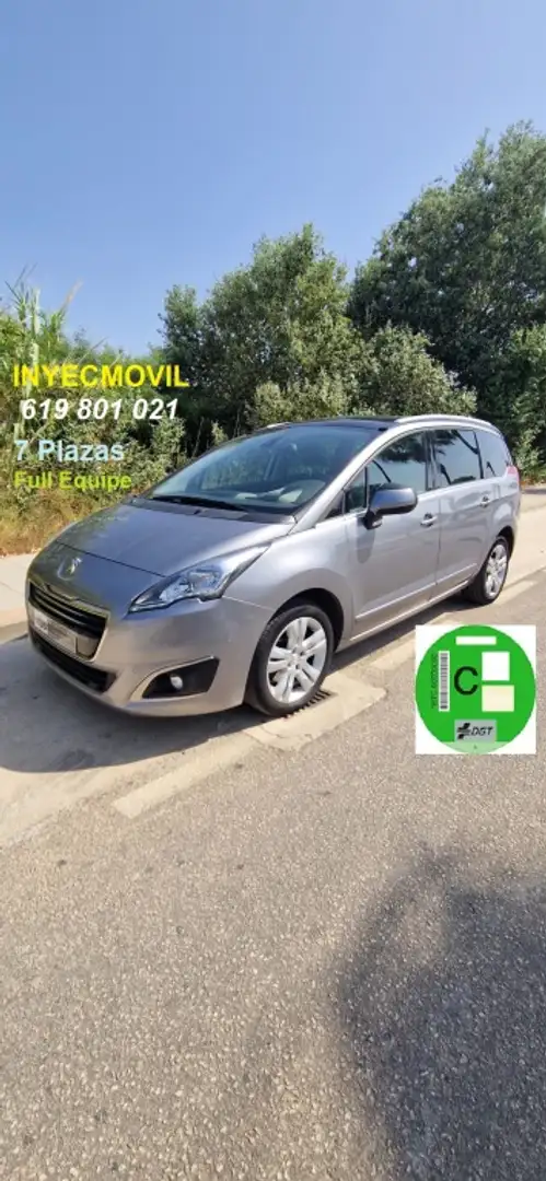 Peugeot 5008 1.6 BlueHDI Allure 7 pl. 120 Gris - 1
