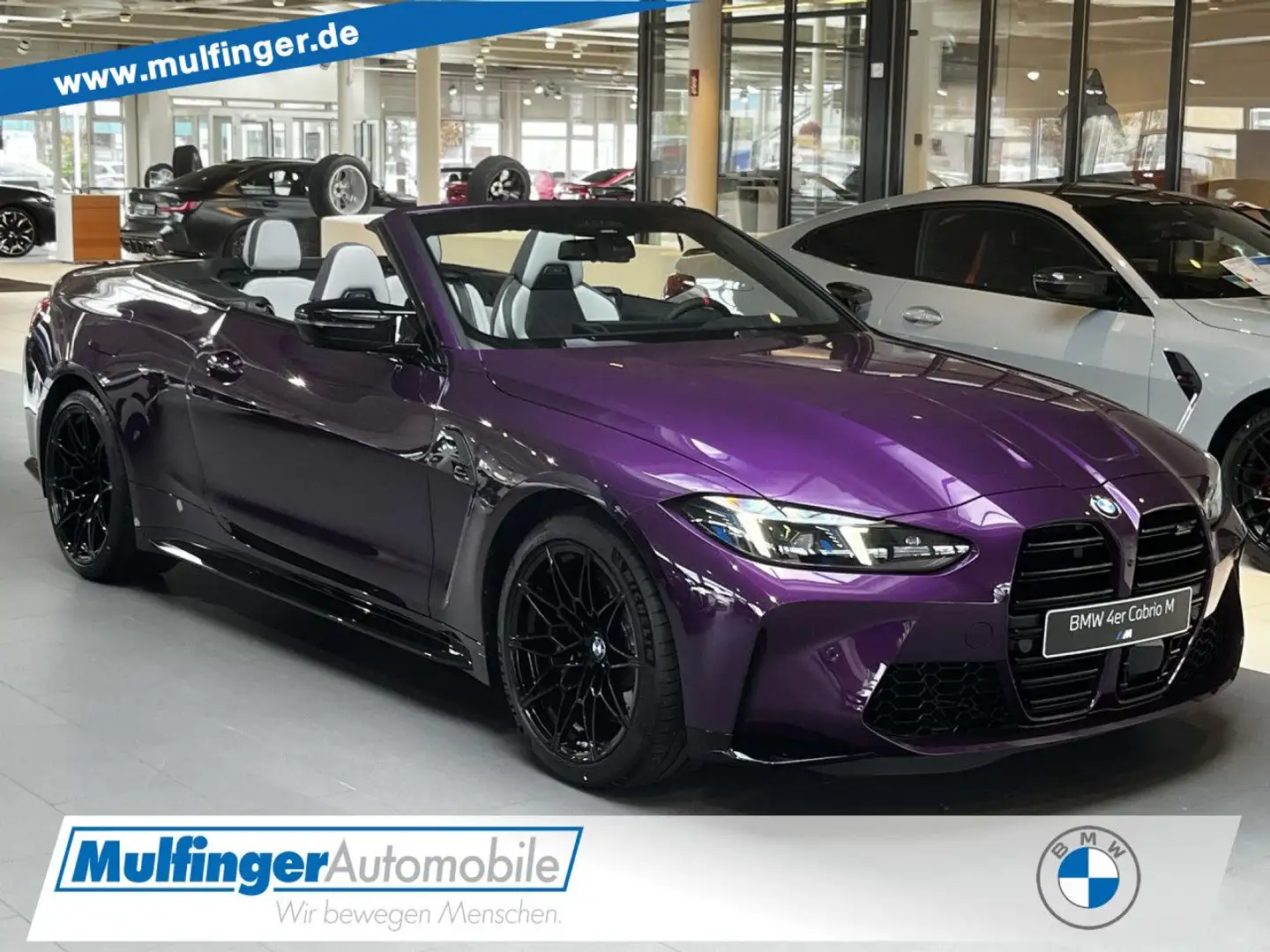 BMW M4 Comp. Cabrio mit M xD. ACC HUD Ha/Ka Lenkhzg. Violett - 1
