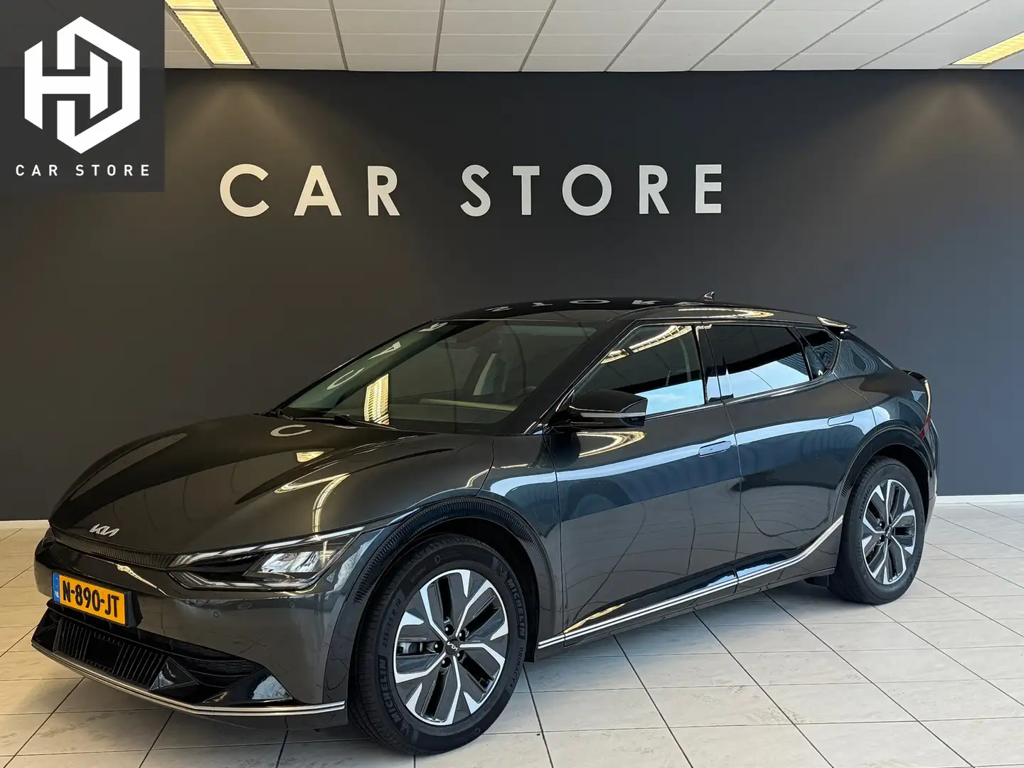 Kia EV6 Plus 77.4 kWh 100% SOH Dealer Onderhouden Grau - 1