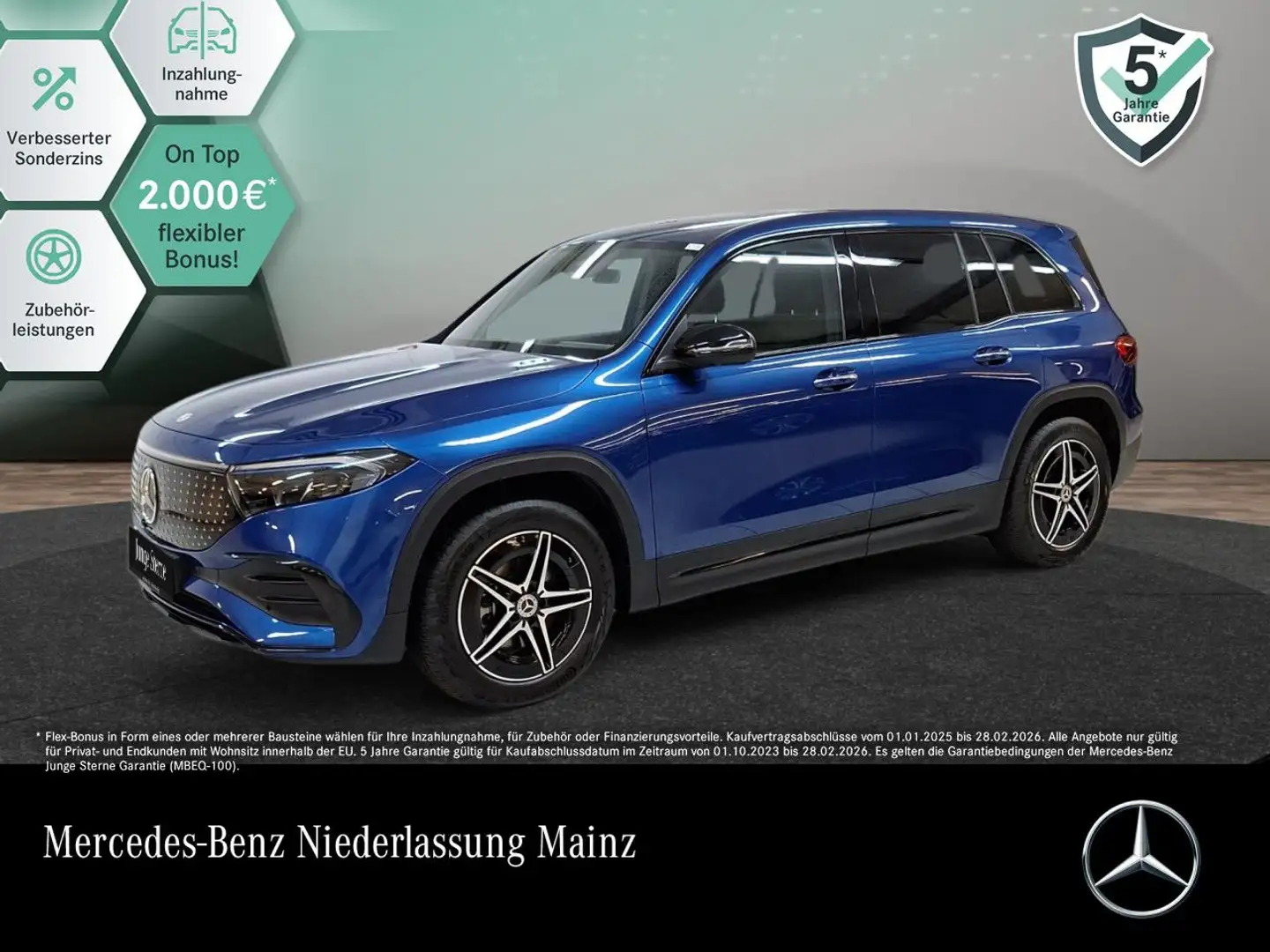 Mercedes-Benz EQB 300 4M AMG+NIGHT+PLUS-PAKET+AHK+360+KEYLESS Blau - 1