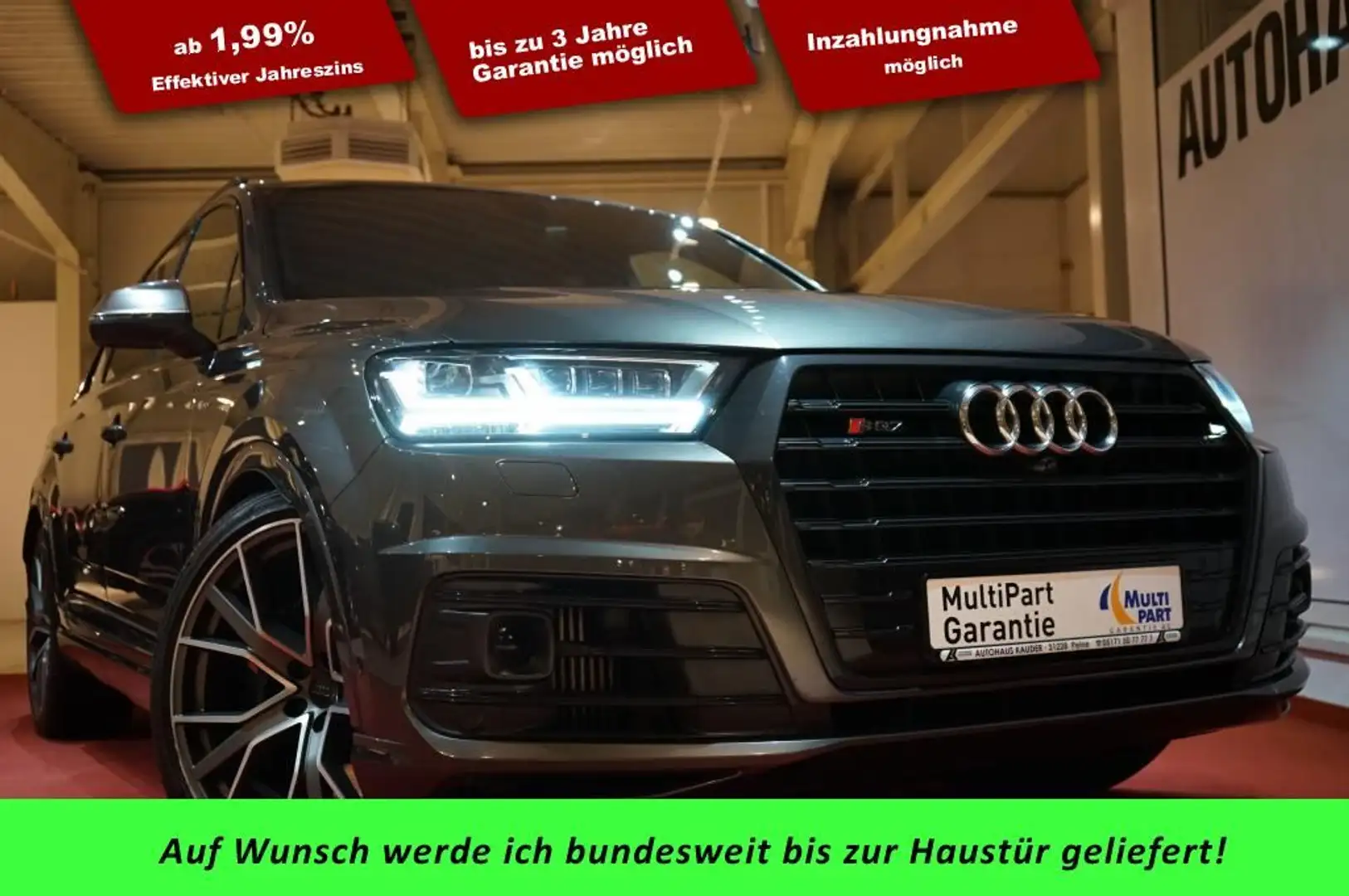 Audi SQ7 4.0 TDI quattro S-line*7-Sitzer*Pano*Kamera siva - 1