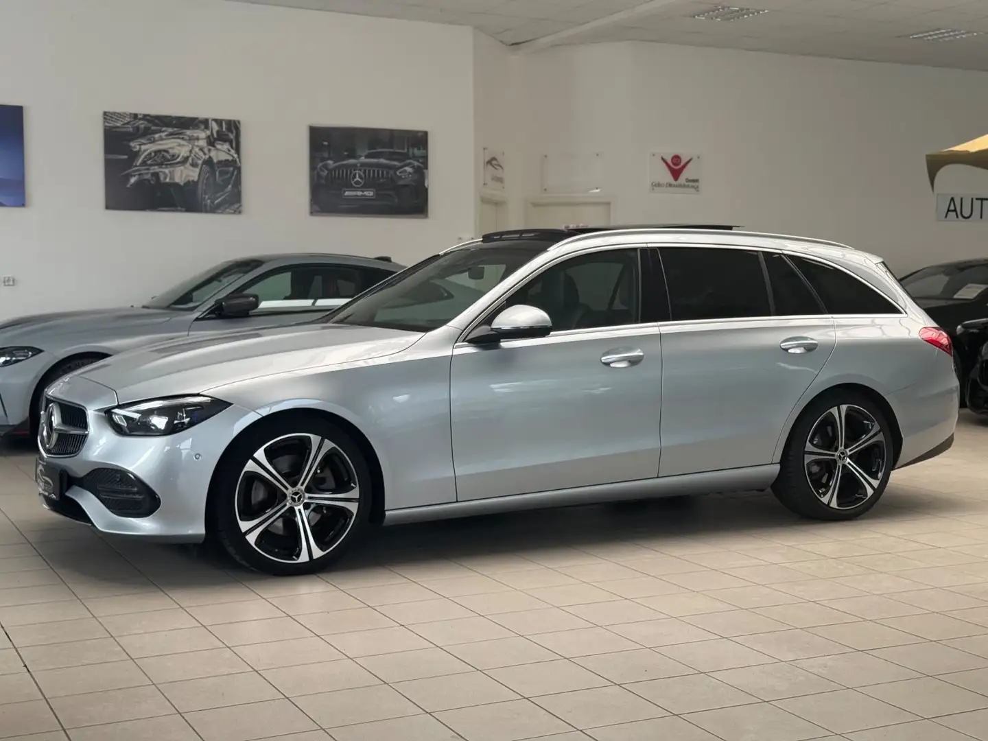 Mercedes-Benz C 300 d T-Modell /BURMESTER/PANO/AHK/LED/ Argent - 1