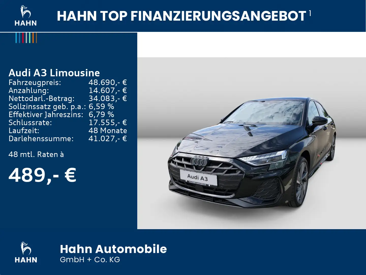 Audi A3 S line 35 TFSI 110 Nero - 2