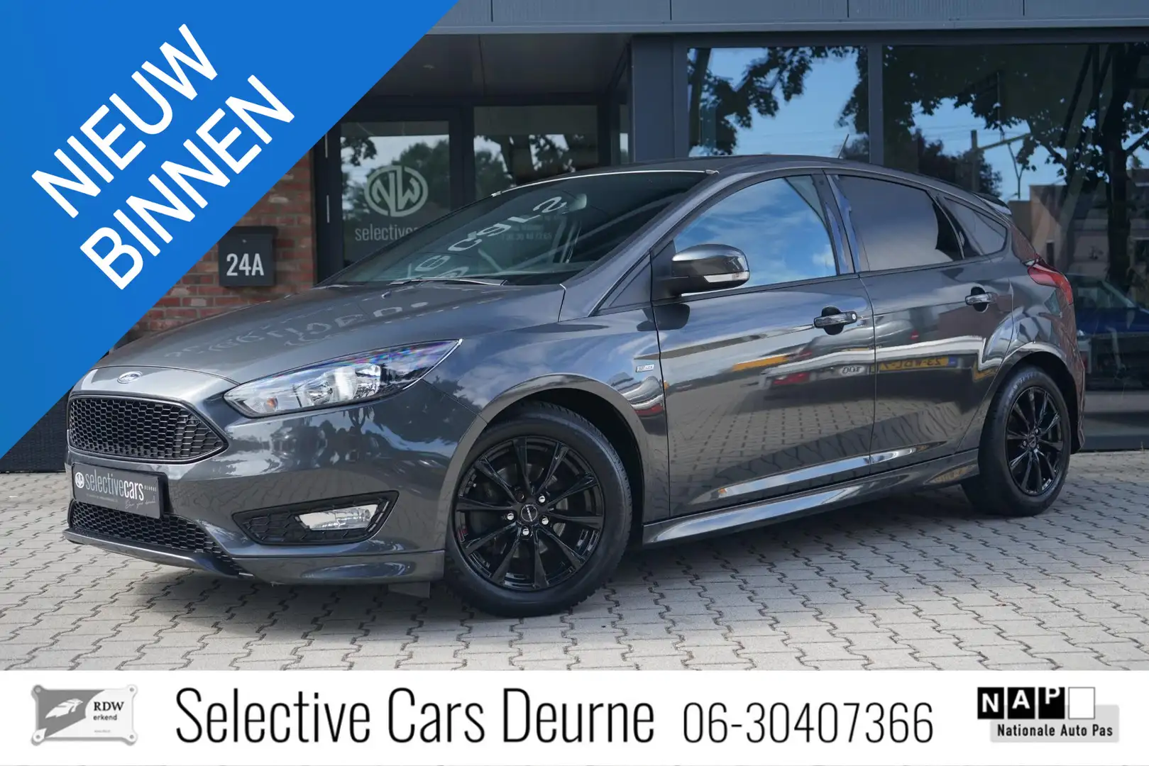 Ford Focus 1.0 ST-Line , Camera, AppleCarplay, PDC, Cruise, 1 Grijs - 1