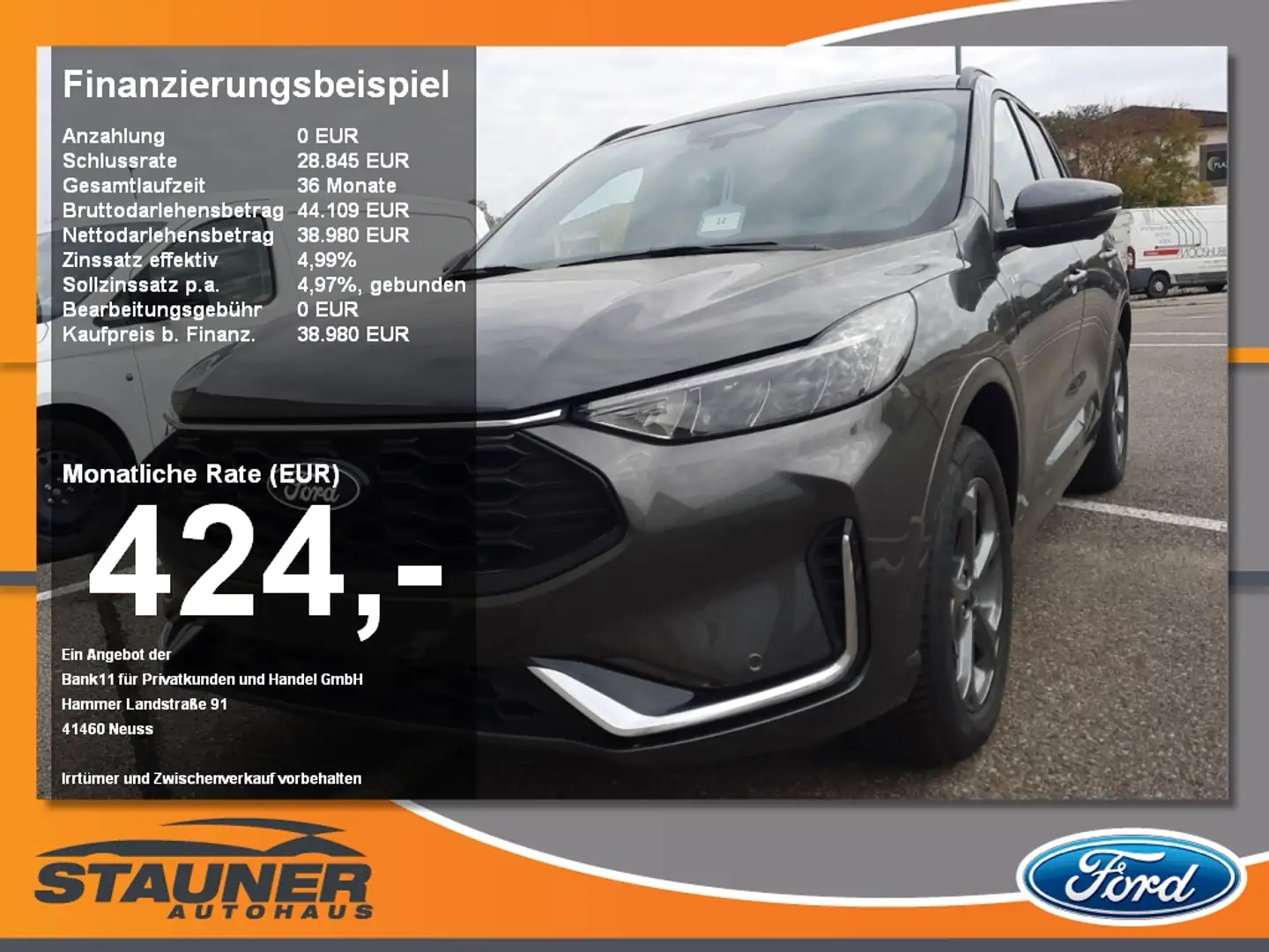 Ford Kuga 2.5 PHEV ST-Line X SHZ Anhängerkupplung Gris - 1