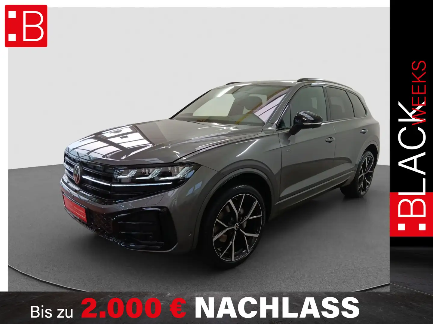 Volkswagen Touareg 3.0 TDI R-Line Black 22 AHK PANO STHZ Hu Grau - 1