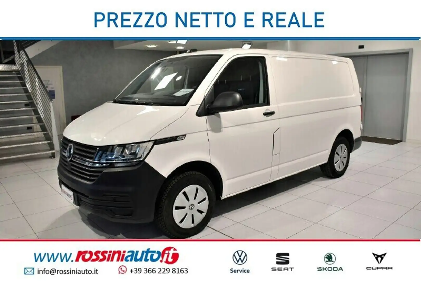 Volkswagen T6.1 Transporter 28Q 2.0 TDI 110 CV BUSINESS PASSO CORTO FURGO Blanc - 1