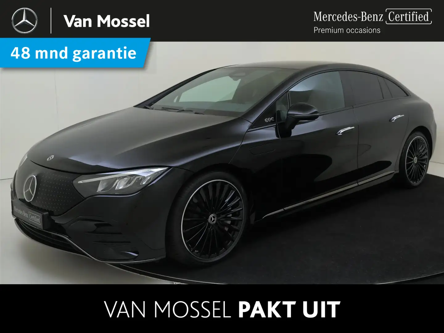 Mercedes-Benz EQE 300 AMG Line 89 kWh / Stoelverwarming / Achteruitrijca Zwart - 1
