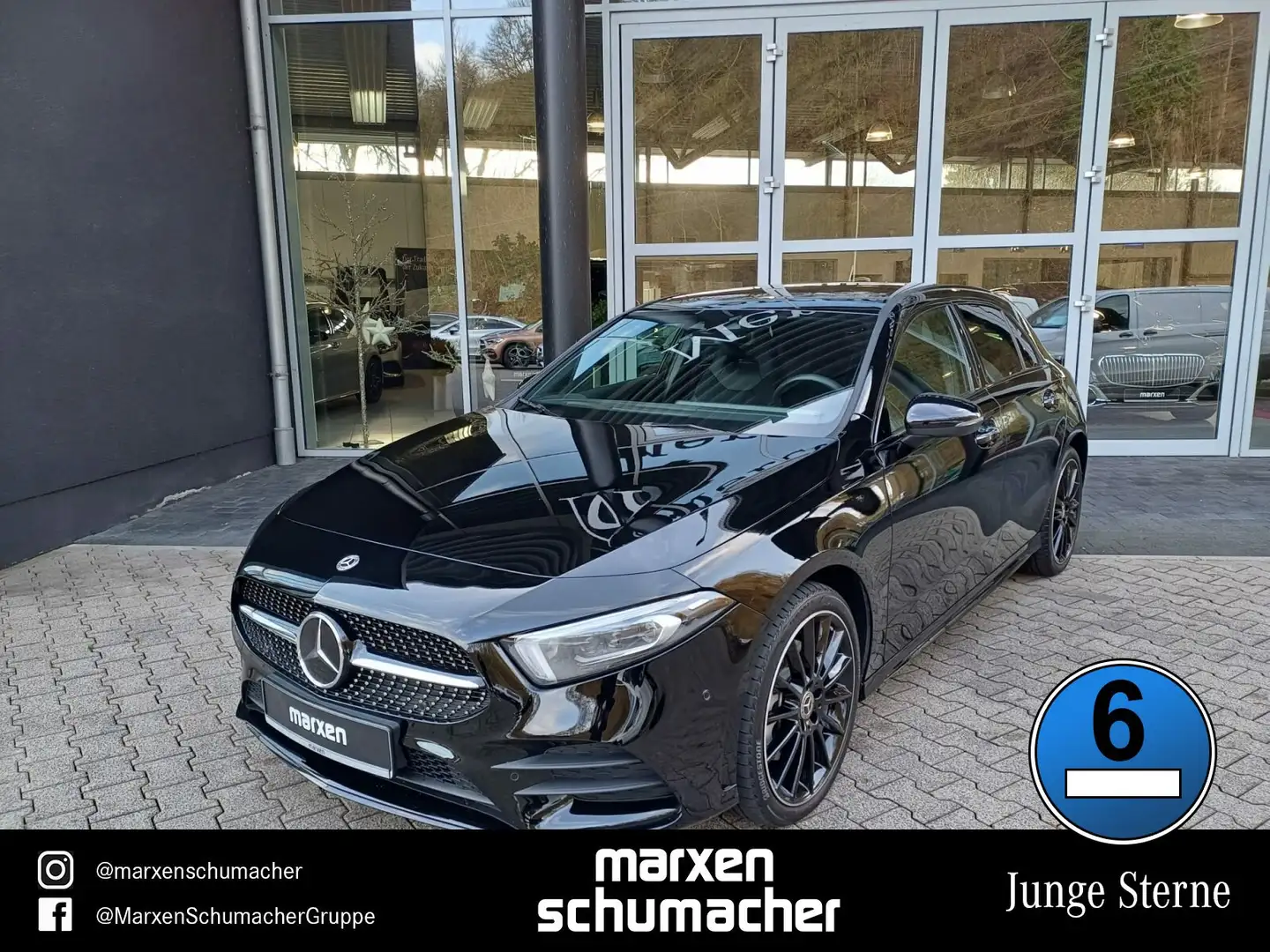 Mercedes-Benz A 250 A 250 e AMG Line Distro+MBUX-Navi-Plus+Multibeam Zwart - 1