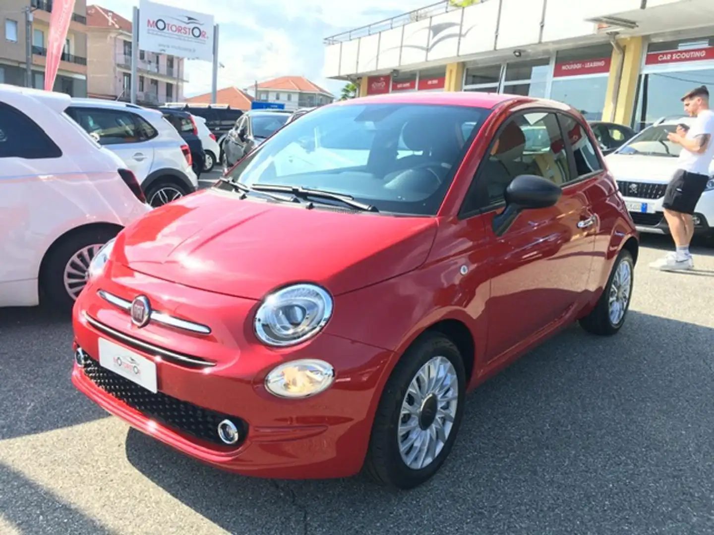 Fiat 500 1.0 Hybrid 70cv Lounge + Pack Comfort Rood - 1