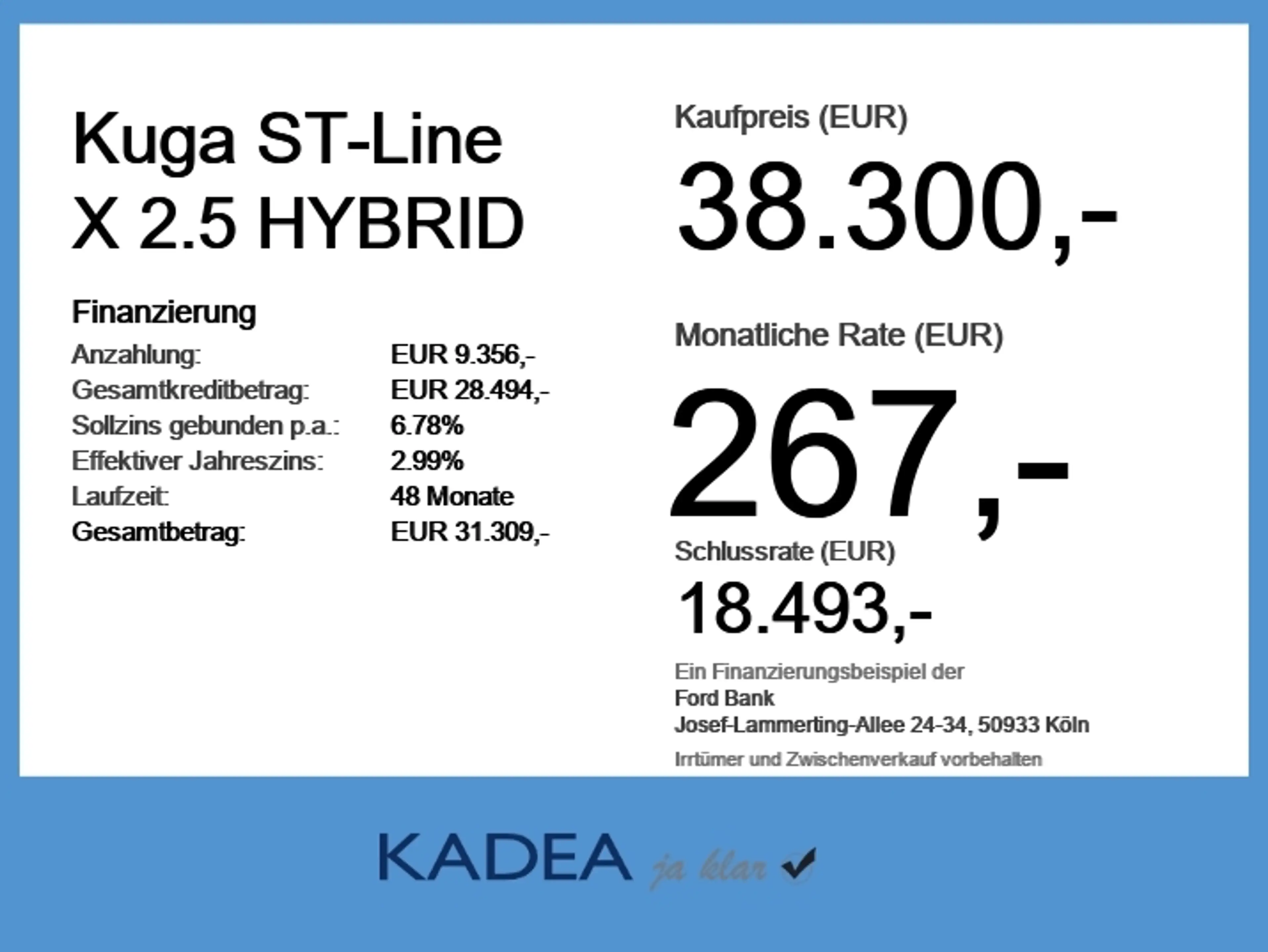 Ford Kuga ST-Line X 2.5 HYBRID 360*4XSHZ*B&O*LED-MATR — photo 6