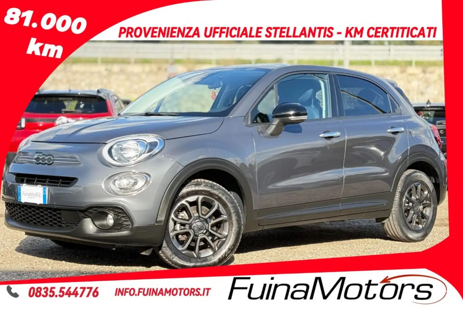 Fiat 500X 1.3 MultiJet 95 CV Club Grigio - 1