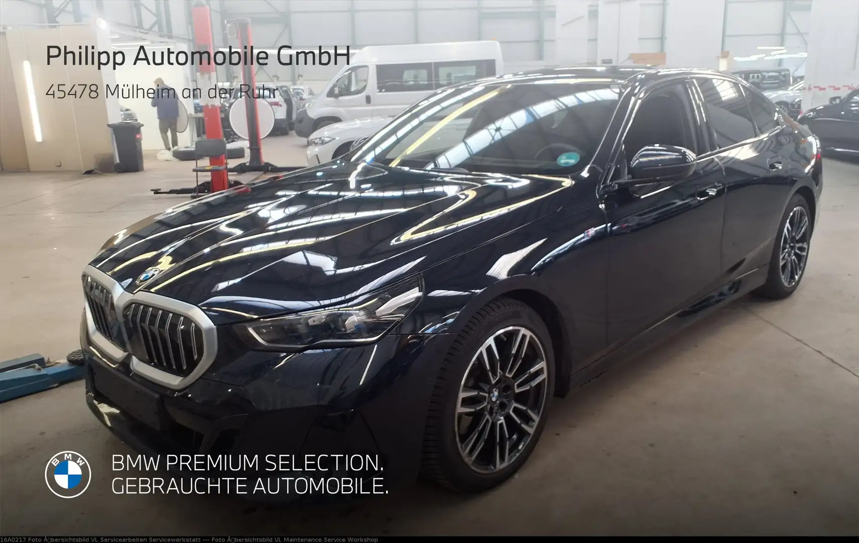 BMW 520 d xDrive Limo M Sport StHzg h&k AHK PANO DA+ 360° Schwarz - 1