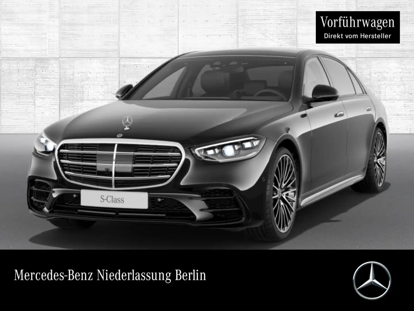 Mercedes-Benz S 450 d L 4M AMG+NIGHT+PANO+MULTIBEAM+BURMESTER3D Schwarz - 1