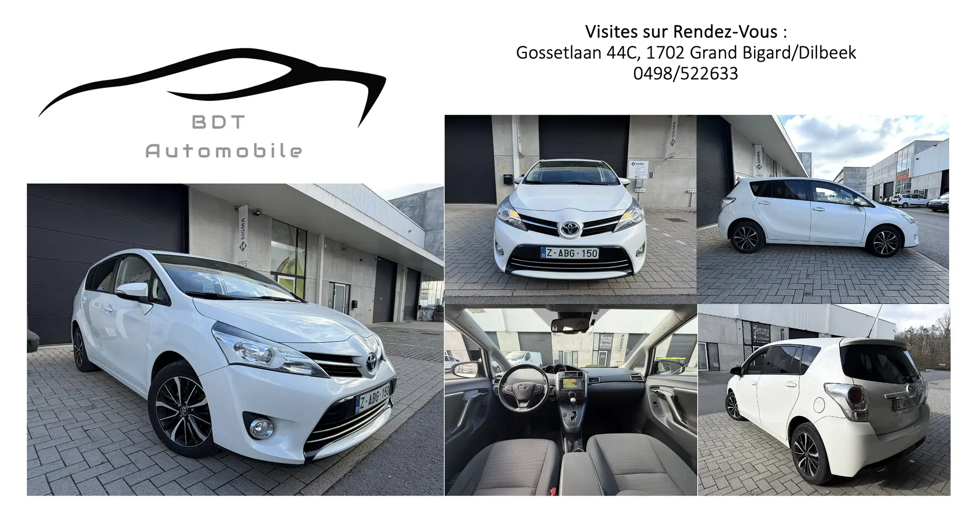 Toyota Verso 1.8i 50th Anniversary 7 Places Boite Auto 1er Prop Blanc - 1