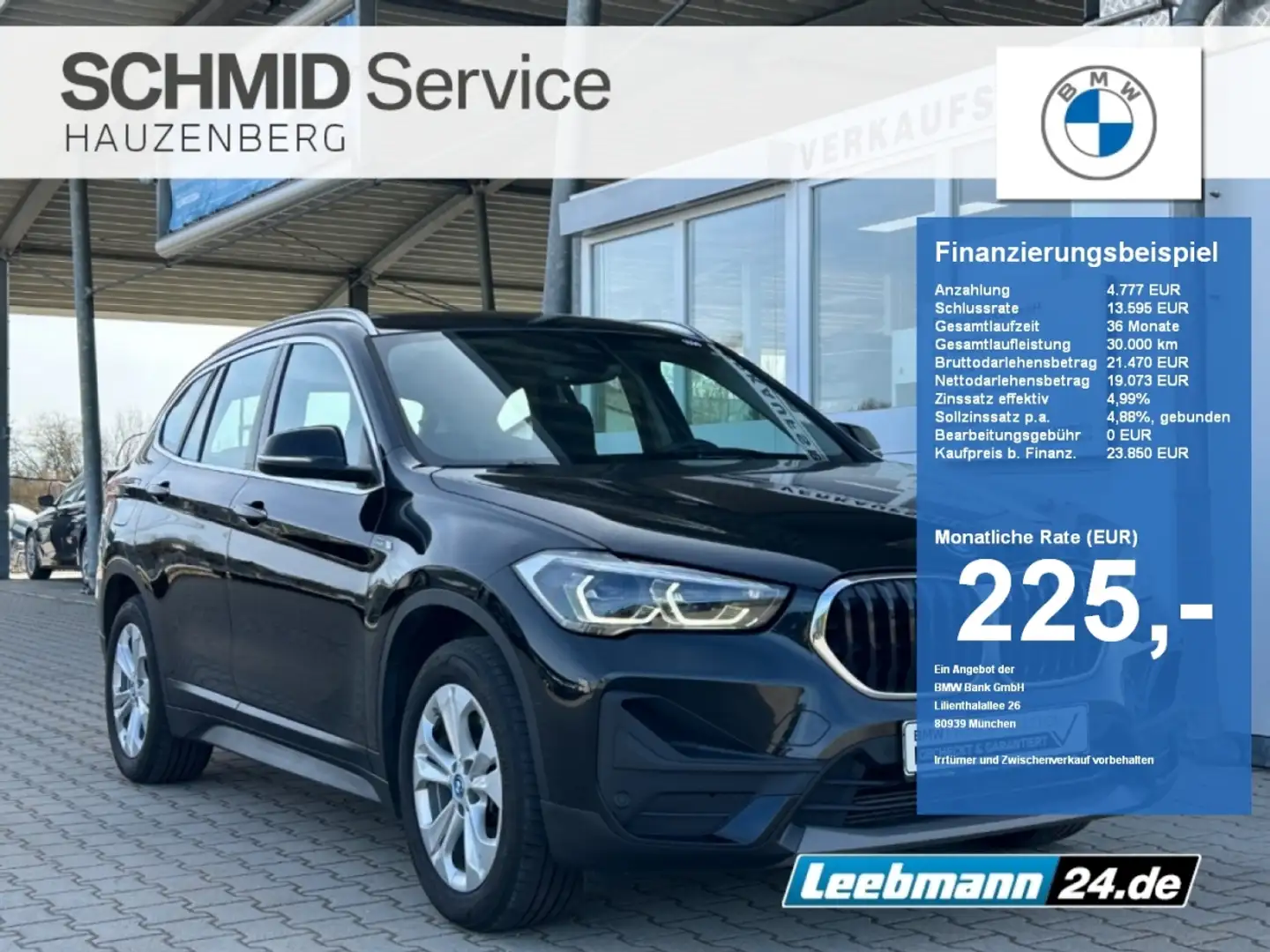 BMW X1 xDrive25e Adv. RFK/AdaptLED 2 JAHRE GARANTIE Negro - 1