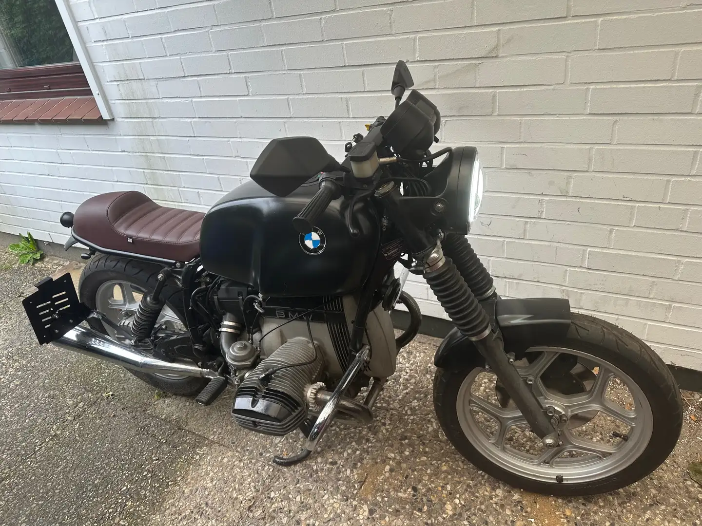 BMW R 80 Café Racer /Sport Evolution Heckrahmen+Sitzbank Чорний - 1