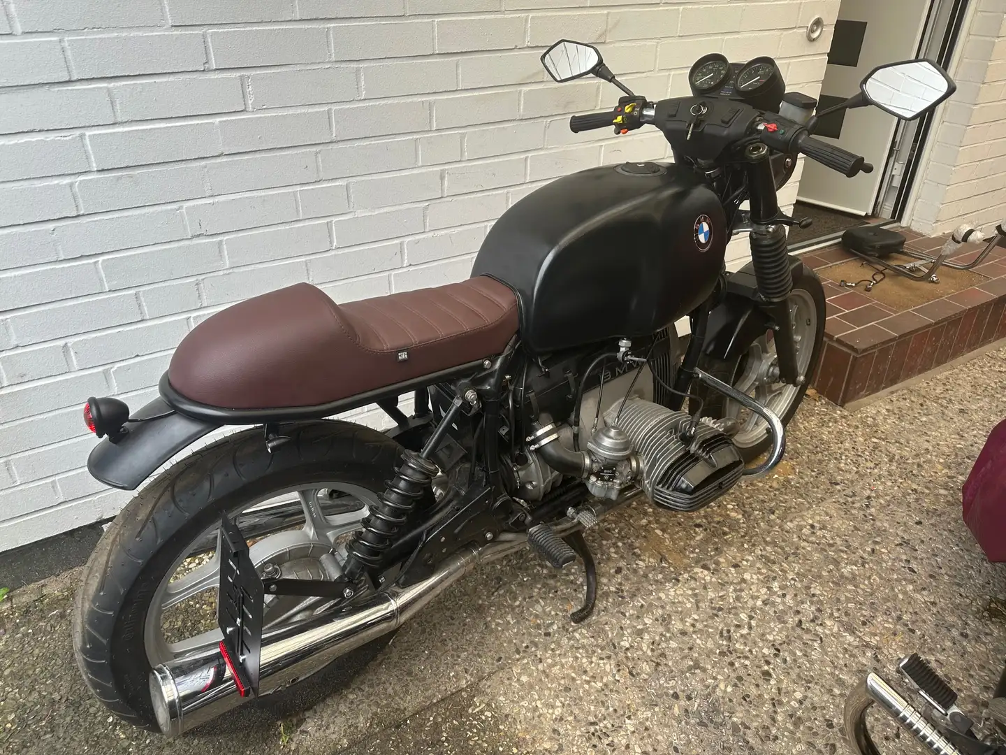 BMW R 80 Café Racer /Sport Evolution Heckrahmen+Sitzbank Чорний - 2
