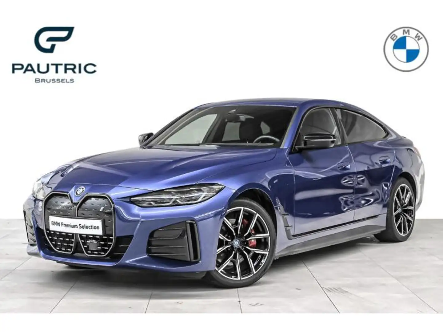 BMW i4 eDrive40 - HARMANKARDON/ ELEC.SEATS/ 2ans/jaar gar Bleu - 1